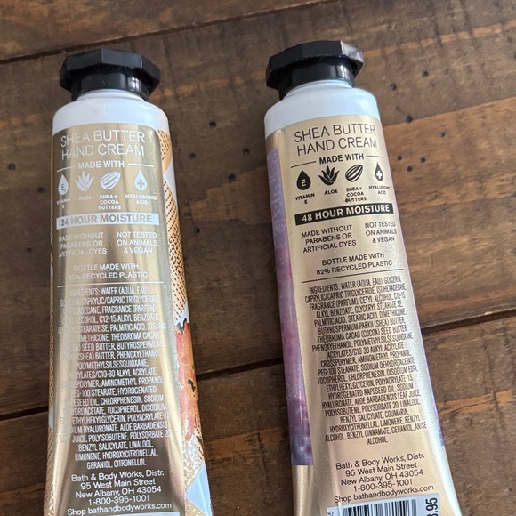 NWT Bath & Body Works Shea Butter Hand Cream Set - Gingham Glow & Vanilla Ease - Picture 3 of 4